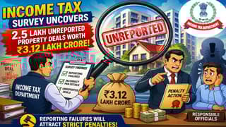 Income Tax Department Finds Large Number of Unreported Property Deals