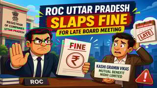 ROC Uttar Pradesh Slaps Fine on Nidhi company for Late Board Meeting