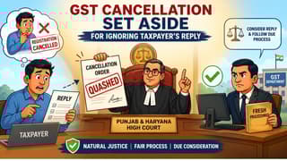 Punjab & Haryana High Court Set’s aside GST Cancellation for Ignoring Taxpayer’s Reply