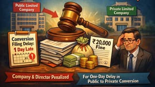 Section 450 Violation: ROC Fines Company and Director Over Conversion Filing Delay