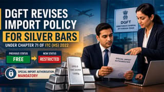 DGFT Tightens Silver Imports: Key Silver Categories Shifted from ‘Free’ to ‘Restricted’