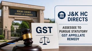 J&K HC Directs Assessee to Pursue Statutory GST Appellate Remedy