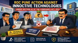 ROC Pune Action Against company for Delay in filing Pas-03 u/s 42 of Companies Act