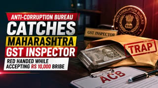 ACB Catches Maharashtra GST Inspector Red Handed While Accepting Rs 10,000 Bribe