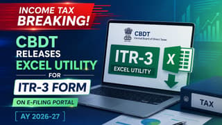 Income Tax Breaking: CBDT Releases Excel Utility for ITR-3 Form on E-Filing Portal (AY 2026-27)