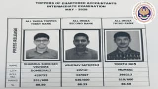 ICAI CA Intermediate May 2026: Results Declared on caresults.icai.org; Check Steps to Download and Toppers List