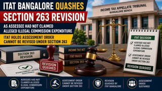 ITAT Bangalore Quashes Section 263 Revision as Assessee Had Not Claimed Alleged Illegal Commission Expenditure