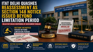 ITAT Delhi Quashes Reassessment as Section 148 Notice Issued Beyond Limitation Period