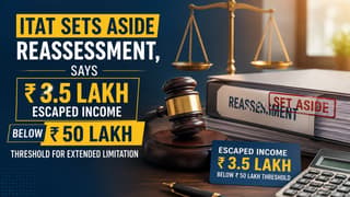ITAT Sets Aside Reassessment, Says Rs 3.5 Lakh Escaped Income Below Rs 50 Lakh Threshold for Extended Limitation