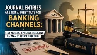 Journal Entries Are Not a Substitute for Banking Channels: ITAT Upholds Penalties for violating Sections 269SS and 269T