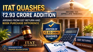 ITAT Quashes Rs 2.93 Crore Income Tax Addition Arising from GST Return and Book-Purchase Difference