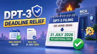 MCA Gives Relief on DPT-3 Filing Deadline After Data Centre Fire