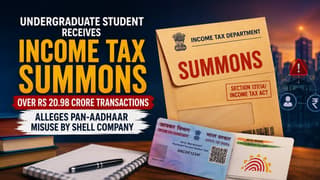 Undergraduate Student Receives Income Tax Summons Over Rs 20.98 Crore Transactions, Alleges PAN-Aadhaar Misuse by Shell Company