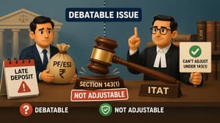 ITAT: Debatable PF/ESI Disallowance Cannot Be Adjusted Under Section 143(1)