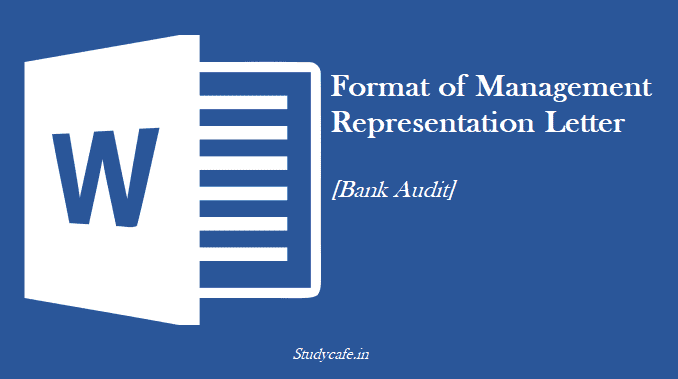 bank audit management representation letter