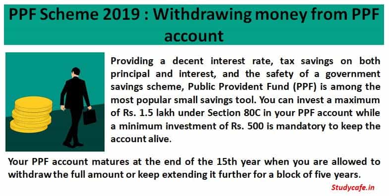 PPF Scheme 2019 : Withdrawing money from PPF account
