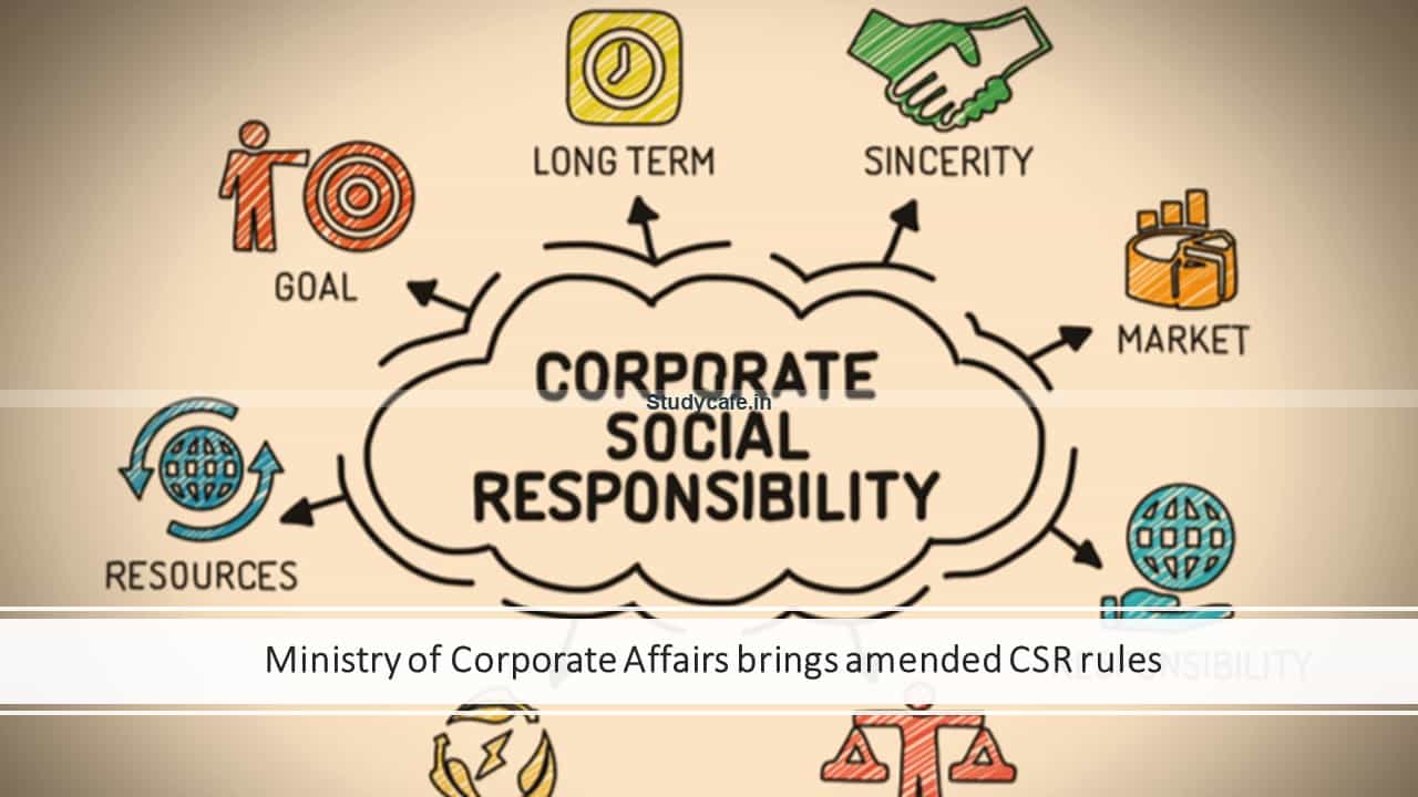 Companies (CSR Policy) Amendment Rules, 2021