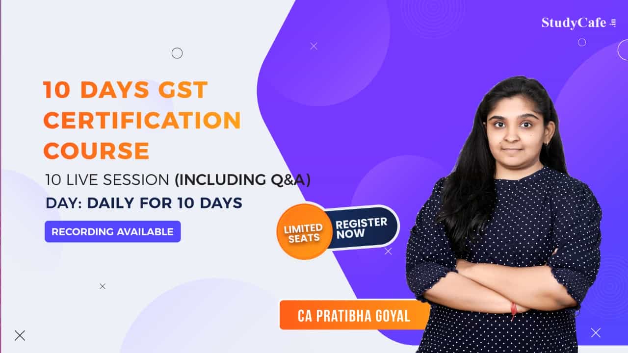 Online GST Certification Course