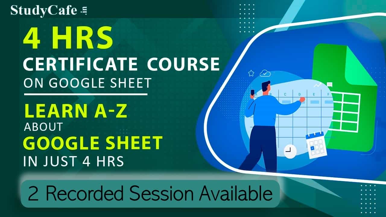 Google Sheet Basic to Advance Online Certification Course
