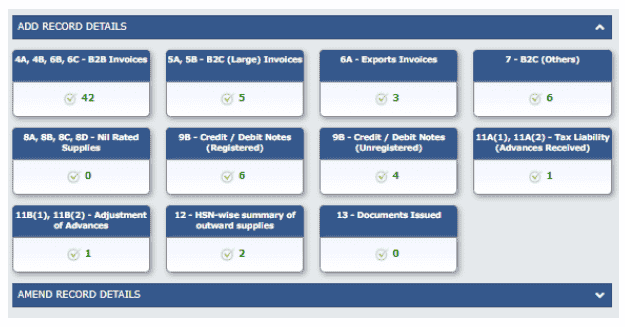 GSTR 1 Dashboard 