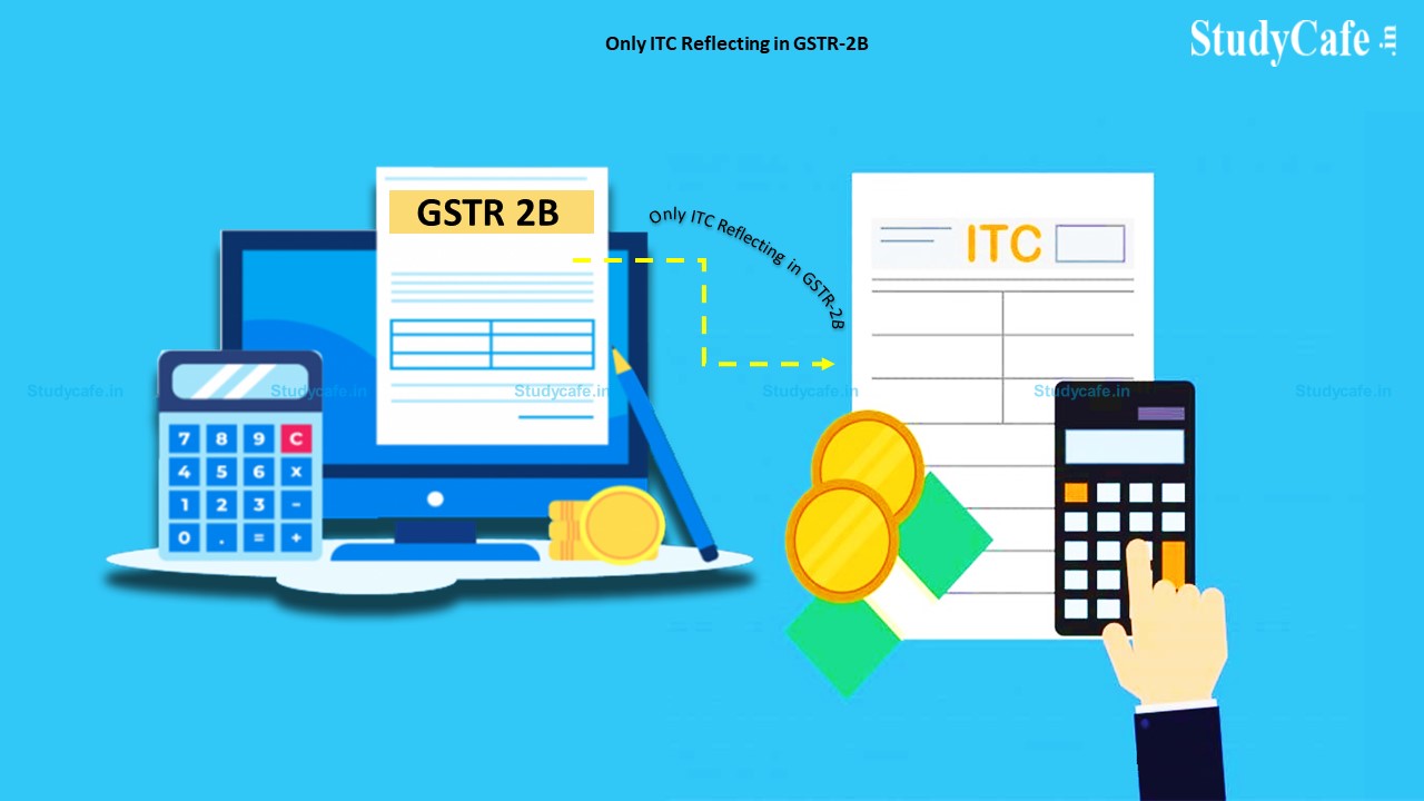 CBIC removed 5% Provisional ITC; Only ITC Reflecting in GSTR-2B can be taken from 1st Jan 2022