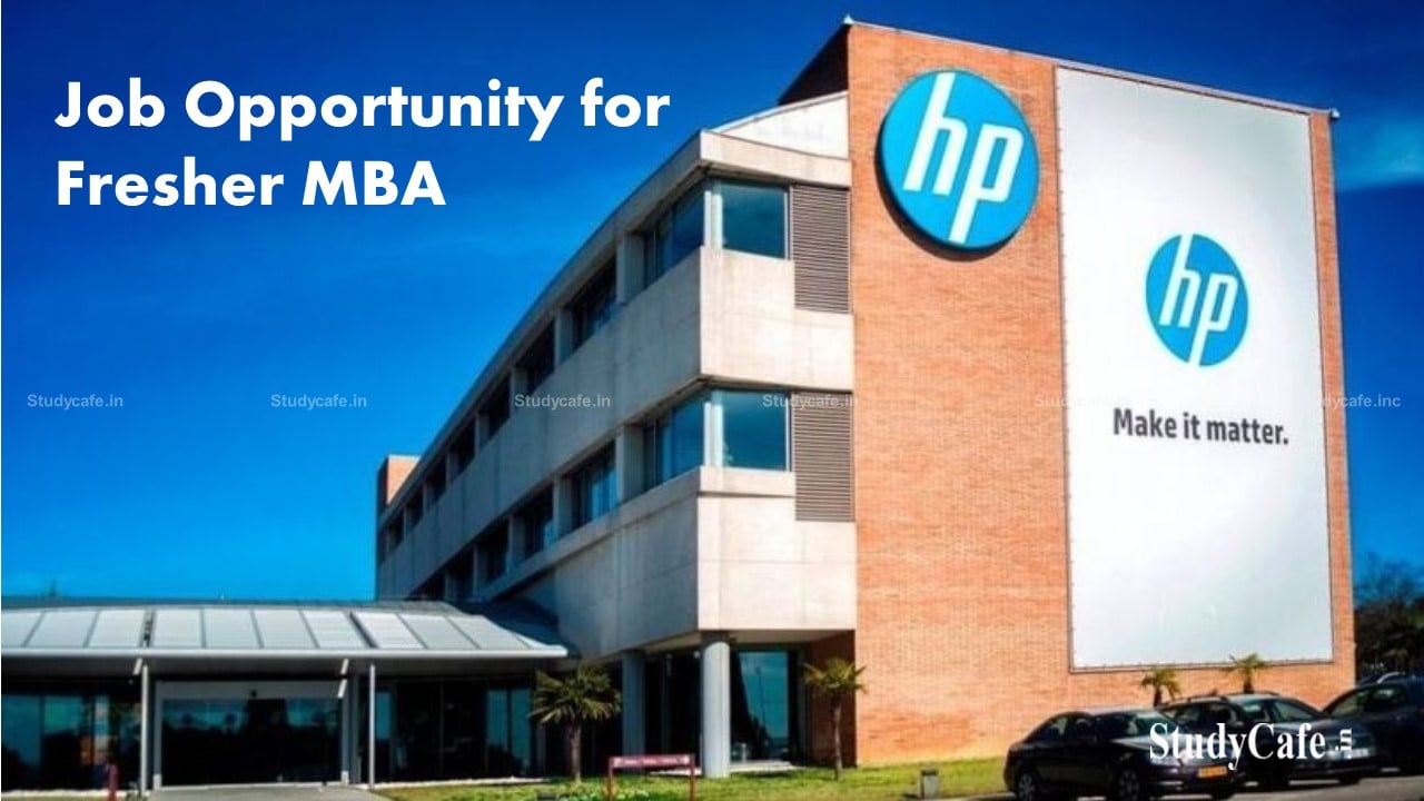 Job Opportunity for Fresher MBA at HP