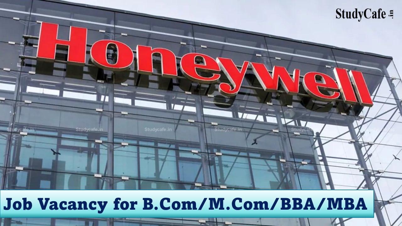 Job Vacancy for B.Com/M.Com/BBA/MBA at Honeywell