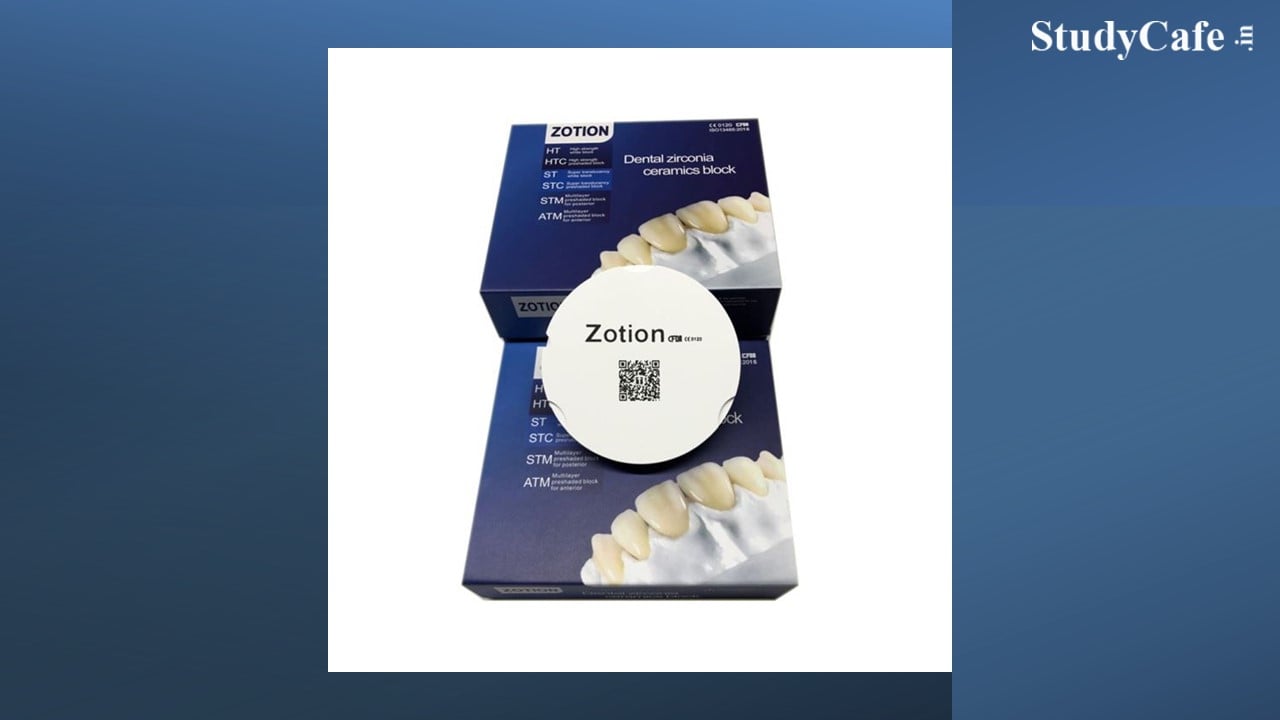 Zirconium Oxide Ceramic Dental Blanks used for the laboratory to be covered under tariff heading 6909 for GST