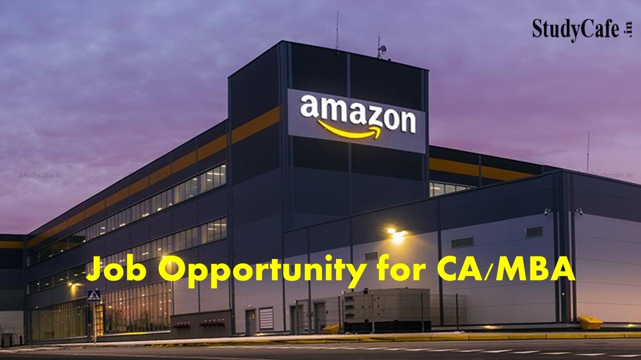 Job Opportunity for CA/MBA at Amazon