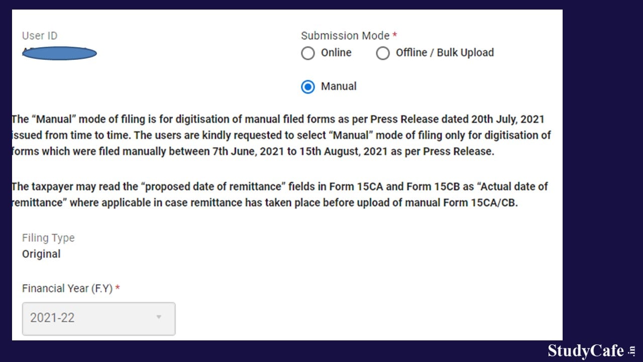 Income Tax Department releases utility for E-filing of Form 15CA/CB filled Manually due to Portal Glitches