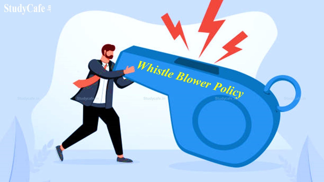 Whistle Blower Policy In Insurance Companies