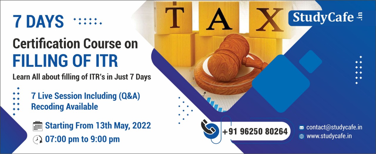 Studycafe - One Stop Solution For CA CS CWA Direct Indirect Tax GST ...