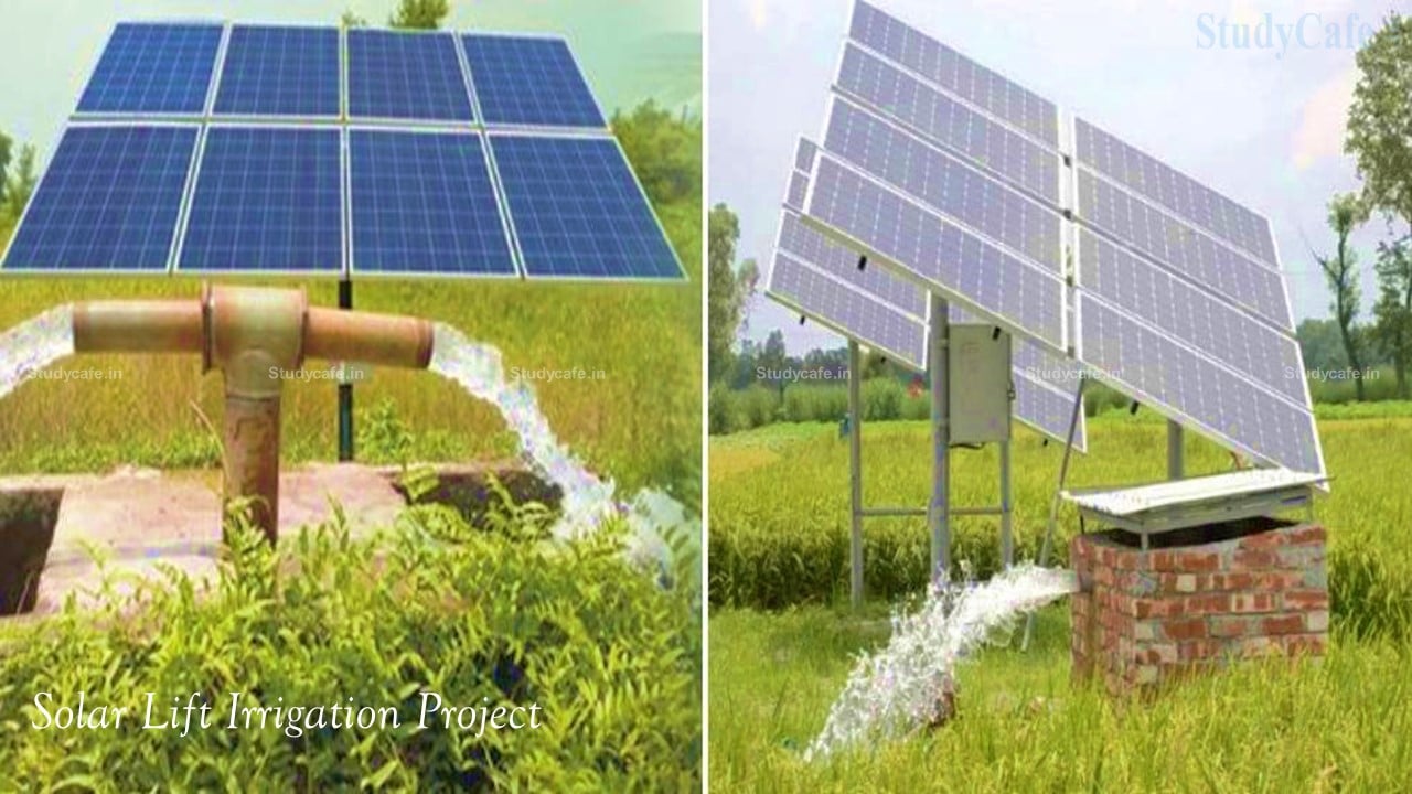 Solar Power based Sprinkler System used in Lift Irrigation Project is a Works Contract of Composite Supply: AAR