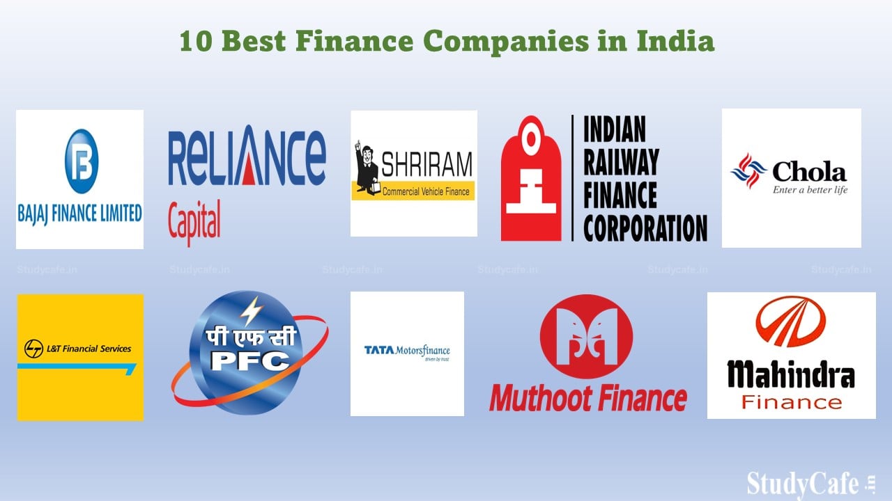 10 Best Finance Companies in India