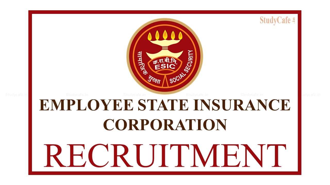 Esic Hospital Recruitment Check Post Qualification Salary How To Apply Esic Nic In