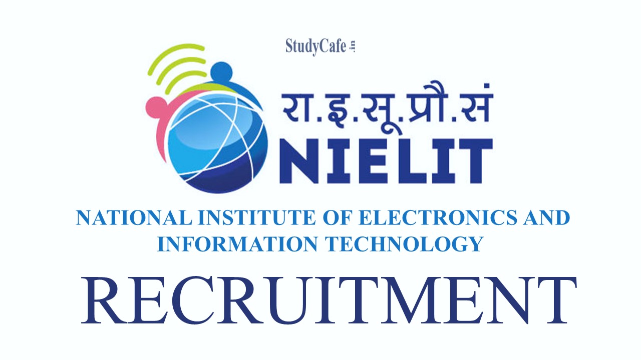 NIELIT Recruitment 2023 - Sai Vikram Academy