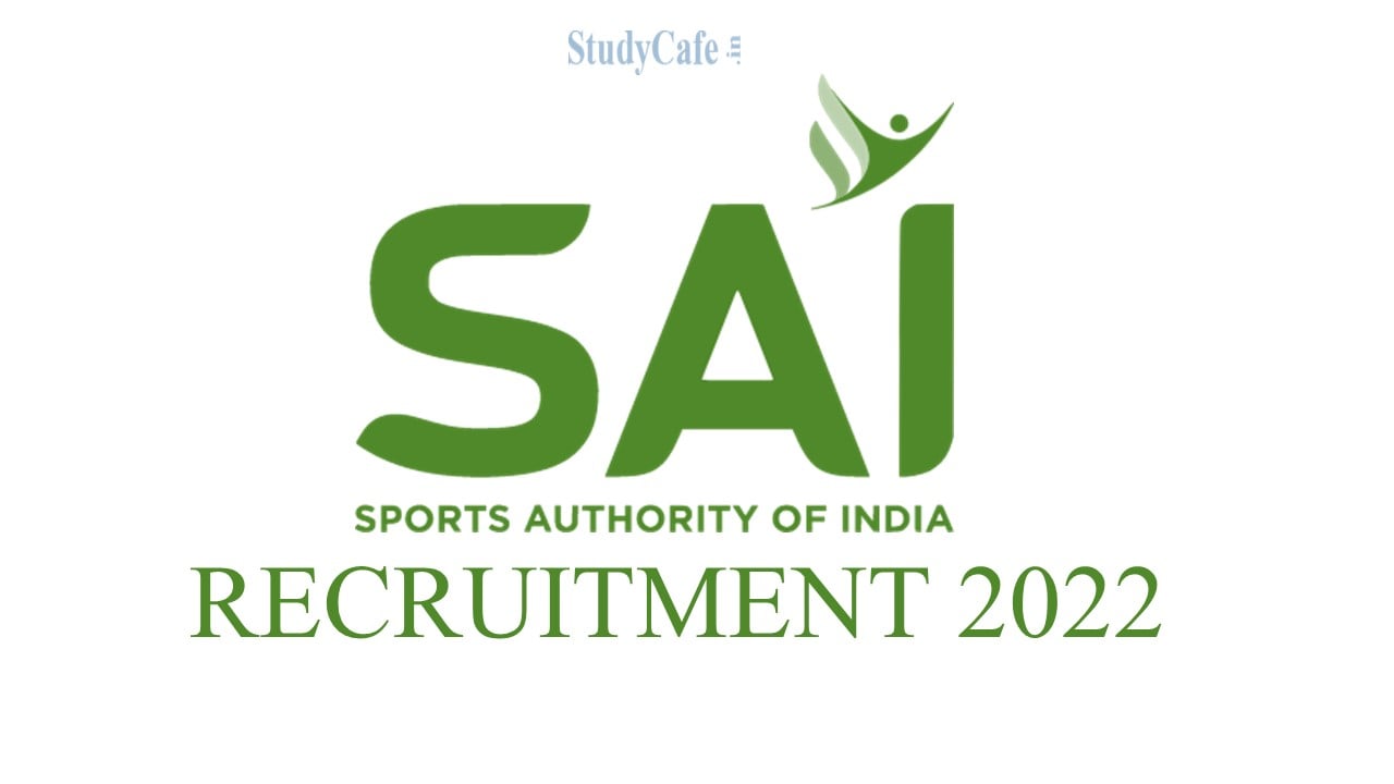 Sports Authority of India Recruitment 2022 : Apply for Junior Consultant  vacancy