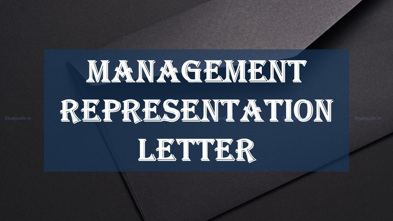 Draft Management Representation Letter (MRL) for Tax Audit