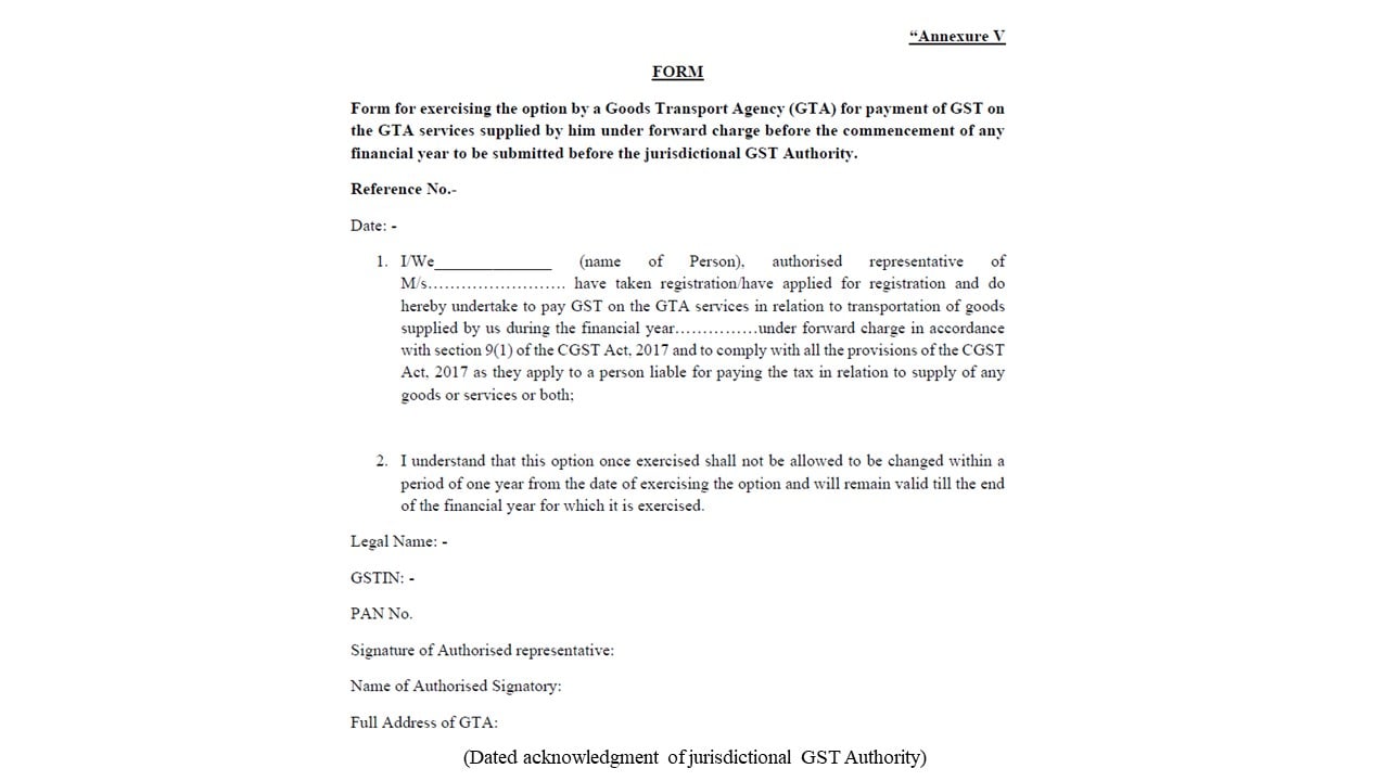 GST on Goods and Transport Agency Services Know the New GST Rates and