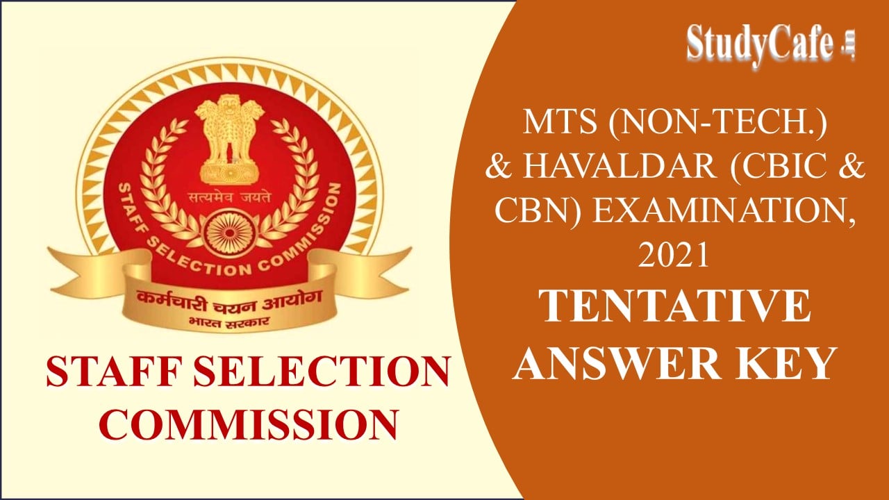 SSC MTS, Havaldar Examination 2021, Tentative Answer Keys along with Candidates’ Response Sheets: Check Complete Details Here
