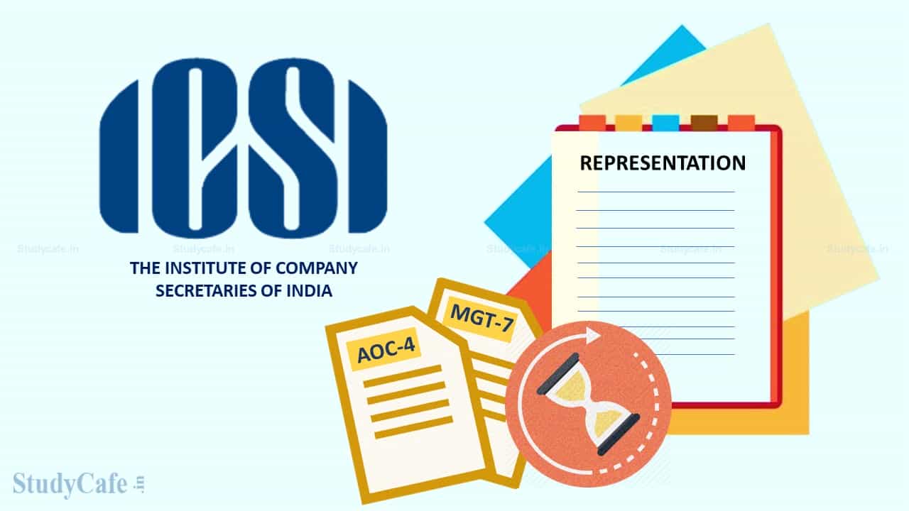 ICSI submits representation for extension of due date for Annual Filing upto 31st Dec 2022