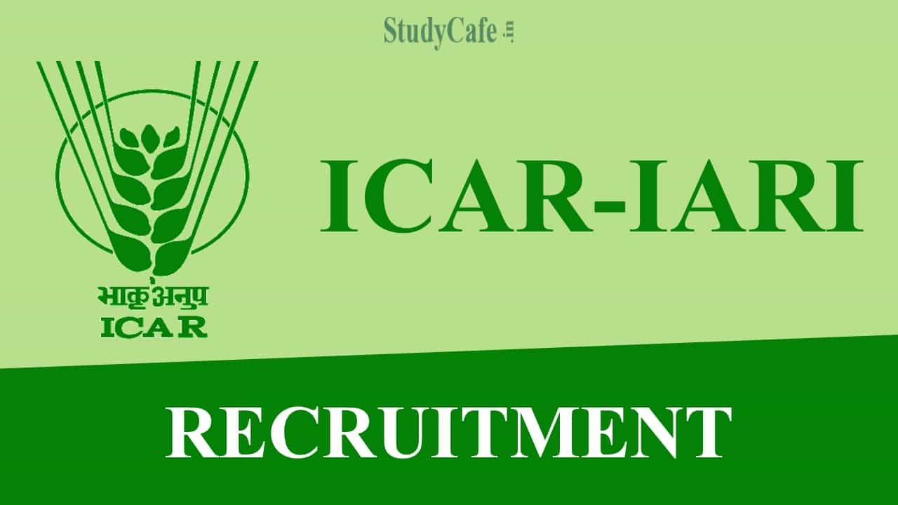 ICAR-IARI Young Professional Recruitment 2022: Check Salary, Qualification, and Walk-in-Interview Details