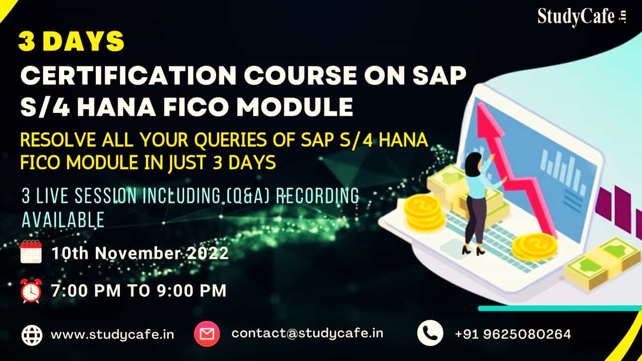 Join Certification Course on SAP HANA FICO Module; Check Details