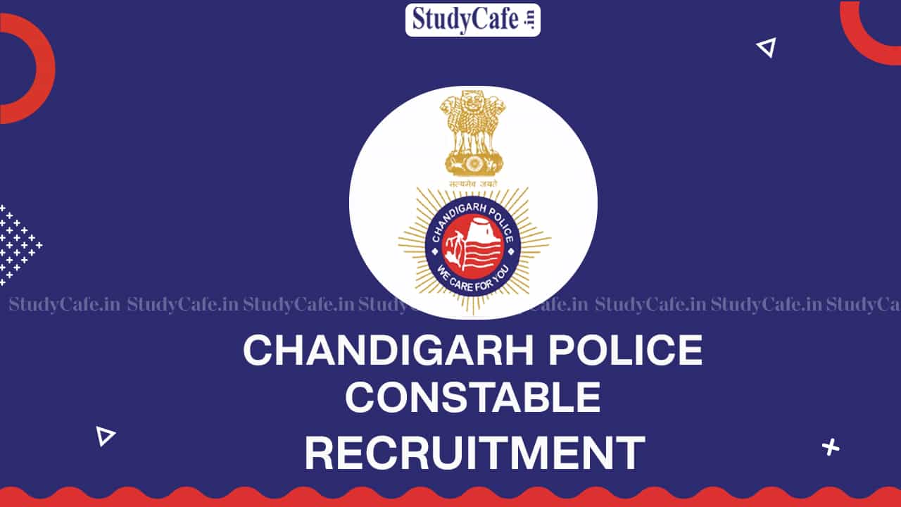 CHANDIGARH POLICE RECRUITMENT 2023: APPLY FOR 45 CONSTABLE (EXECUTIVE)  SPORTS VACANCIES