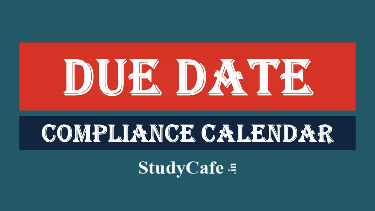 Due Date Compliance Calender for Month of December 2022