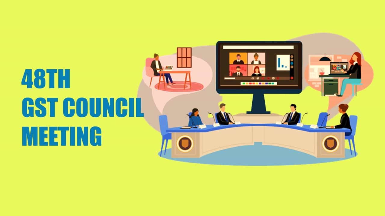 Union Finance Minister Nirmala Sitharaman chairs the 48th meeting of GST Council