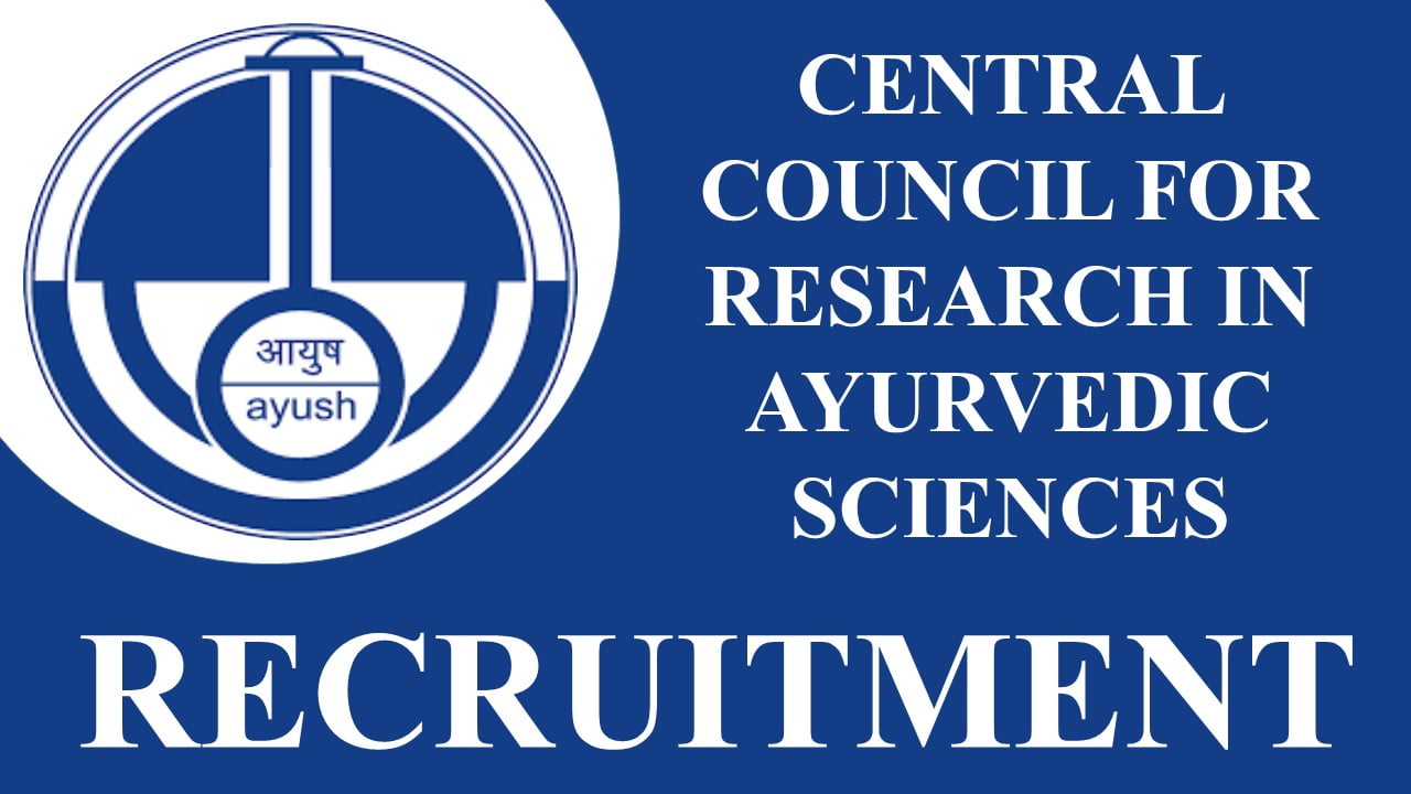 CCRAS Recruitment 2023 Check Posts Eligibility and Walk in