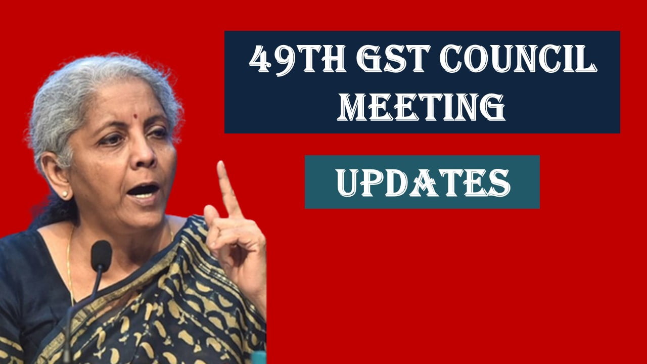 Key Decisions made in 49th GST Council Meeting