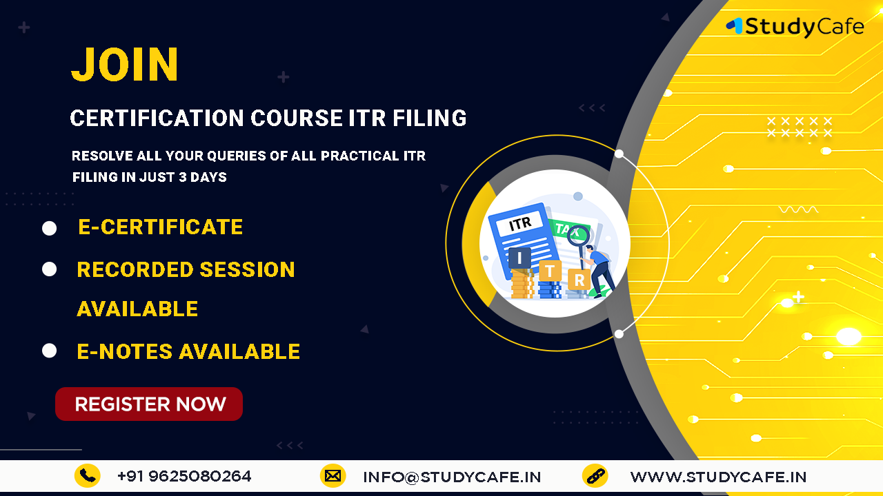 Income Tax Return Filing Certification Course
