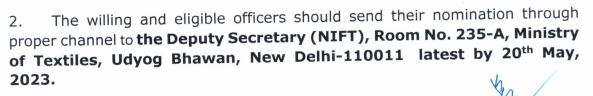 NIFT DG Recruitment How to Apply